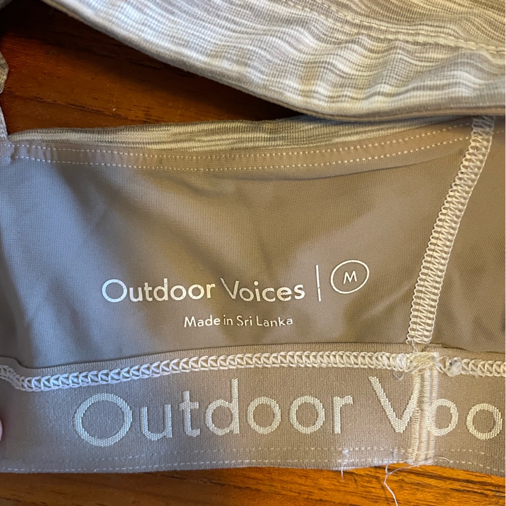 Outdoor Voices Taupe Sports Bra - Picture 3 of 3